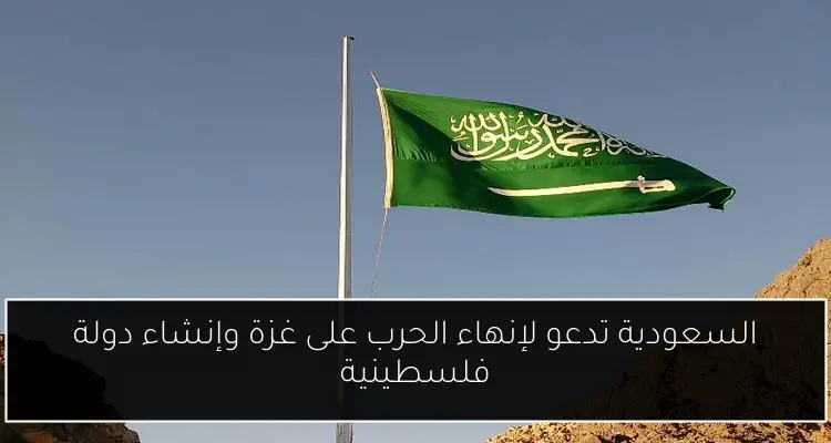 السعودية تدعو لإنهاء الحرب على غزة وإنشاء دولة فلسطينية