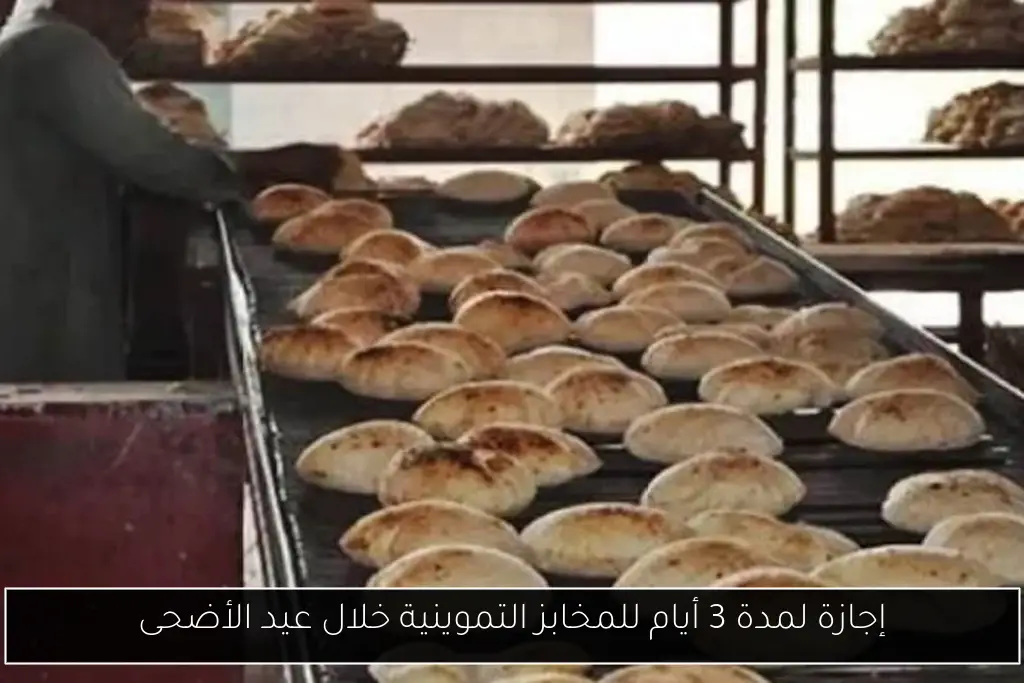 إجازة لمدة 3 أيام للمخابز التموينية خلال عيد الأضحى