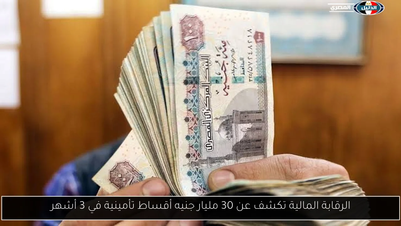 الرقابة المالية تكشف عن 30 مليار جنيه أقساط تأمينية في 3 أشهر