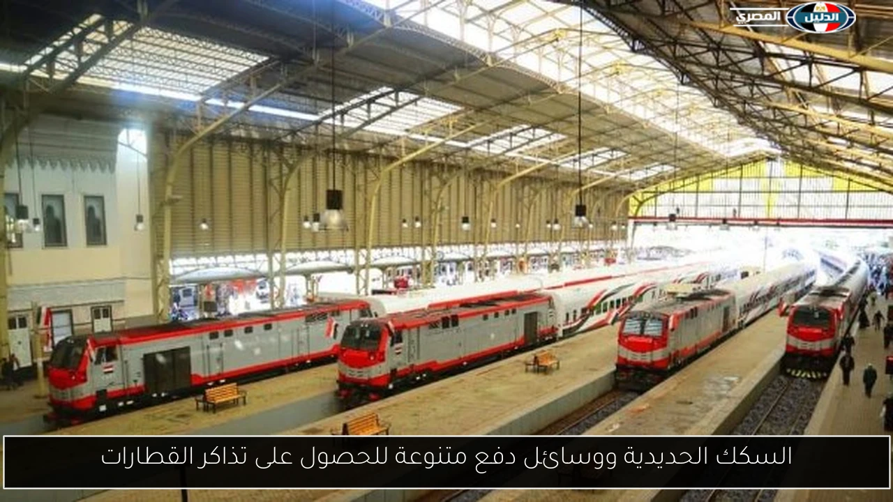 السكك الحديدية ووسائل دفع متنوعة للحصول على تذاكر القطارات