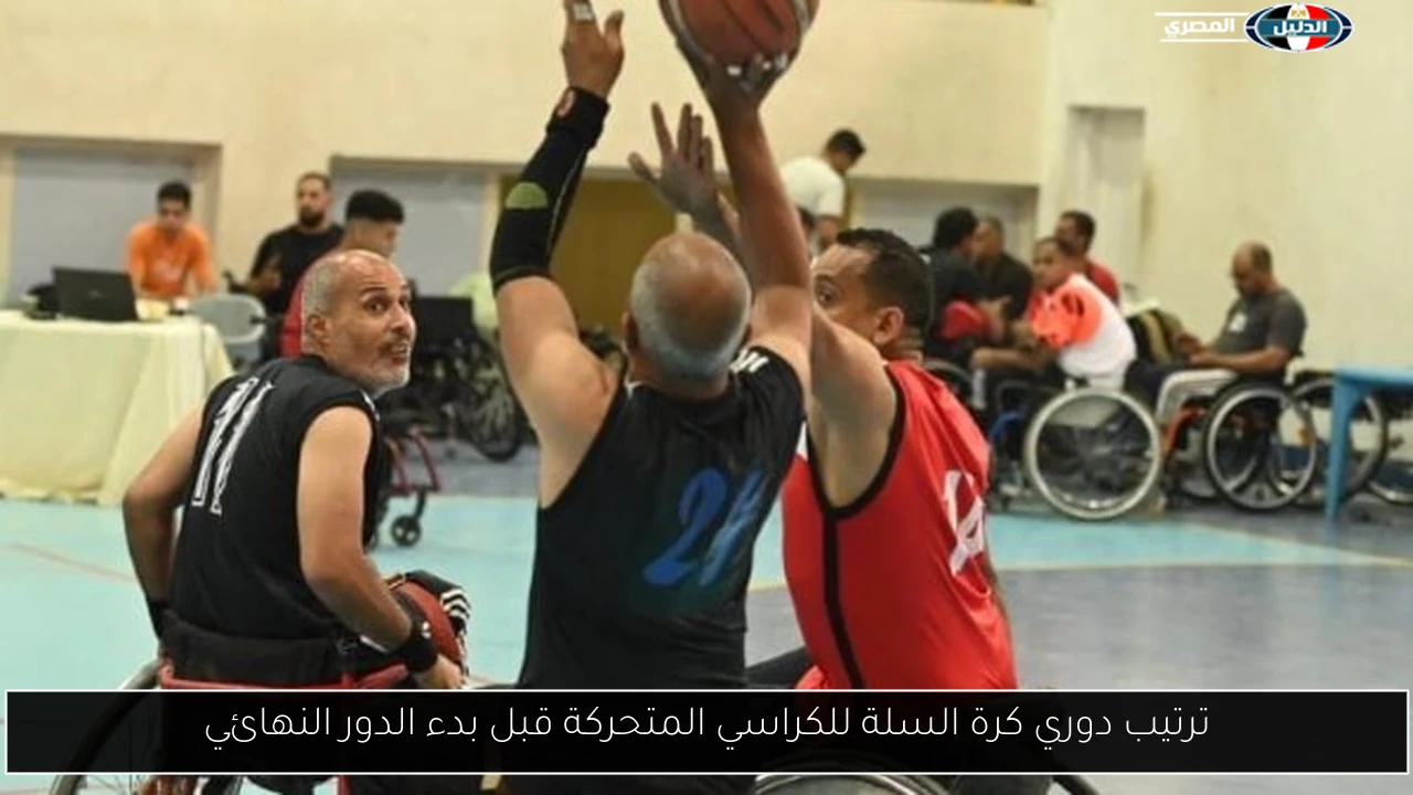 ترتيب دوري كرة السلة للكراسي المتحركة قبل بدء الدور النهائي