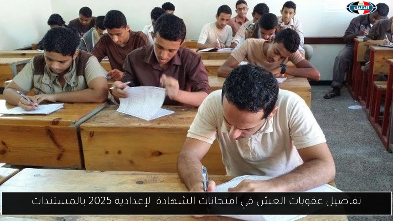 تفاصيل عقوبات الغش في امتحانات الشهادة الإعدادية 2025 بالمستندات