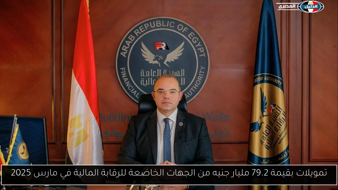 تمويلات بقيمة 79.2 مليار جنيه من الجهات الخاضعة للرقابة المالية في مارس 2025
