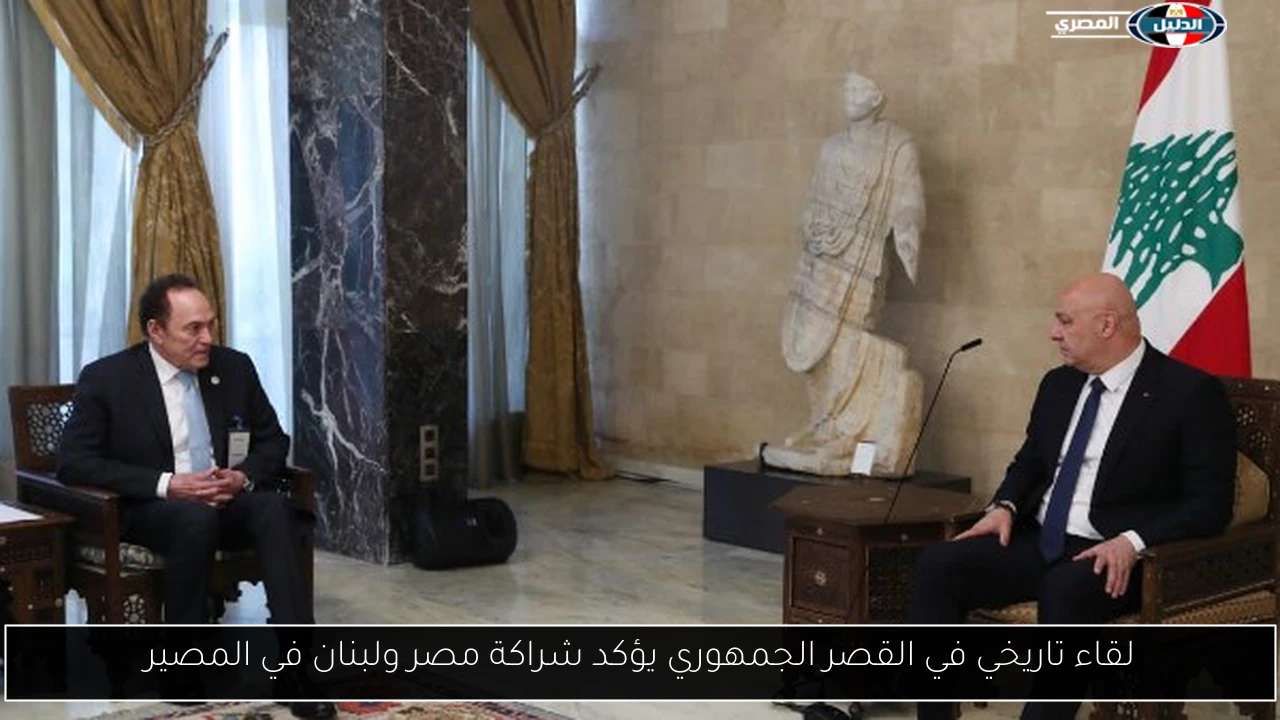 لقاء تاريخي في القصر الجمهوري يؤكد شراكة مصر ولبنان في المصير