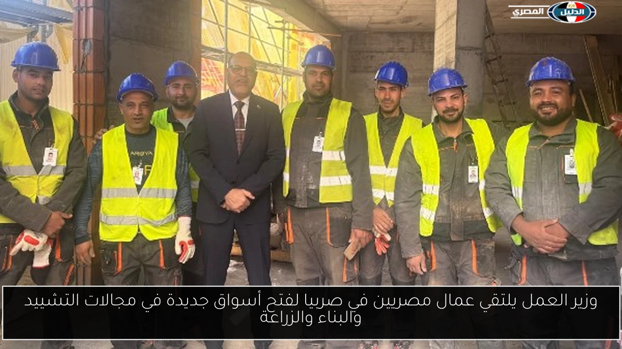 وزير العمل يلتقي عمال مصريين في صربيا لفتح أسواق جديدة في مجالات التشييد والبناء والزراعة