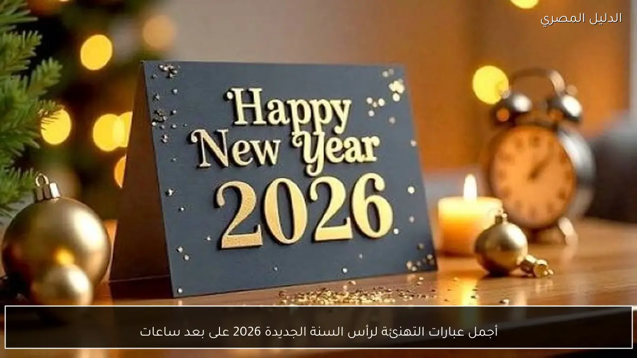 أجمل عبارات التهنئة لرأس السنة الجديدة 2026 على بعد ساعات