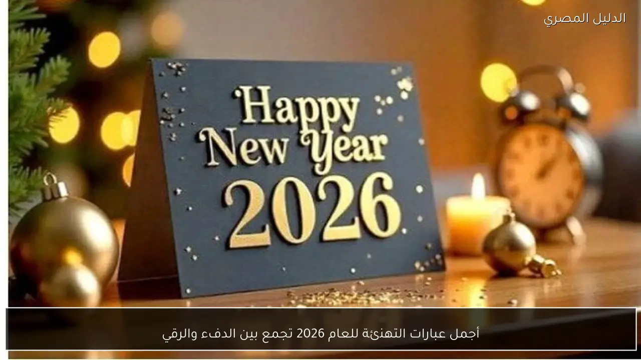 أجمل عبارات التهنئة للعام 2026 تجمع بين الدفء والرقي