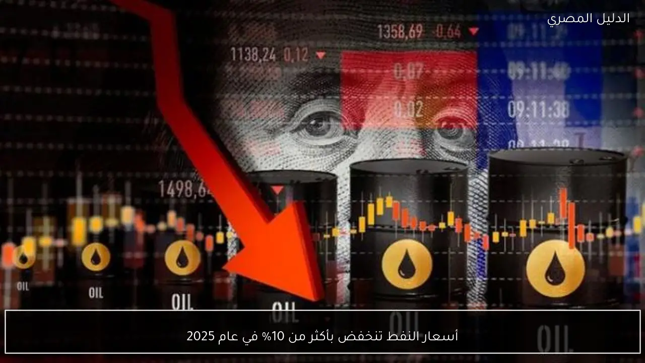 أسعار النفط تنخفض بأكثر من 10% في عام 2025