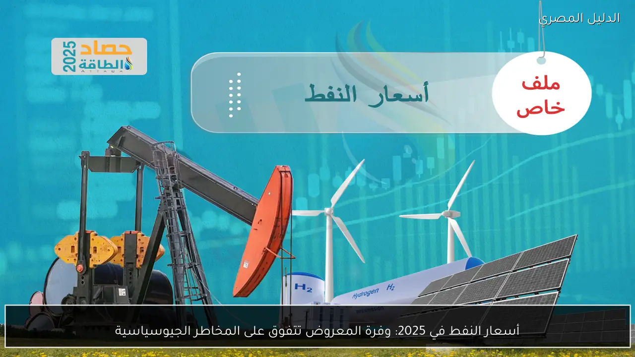 أسعار النفط في 2025: وفرة المعروض تتفوق على المخاطر الجيوسياسية