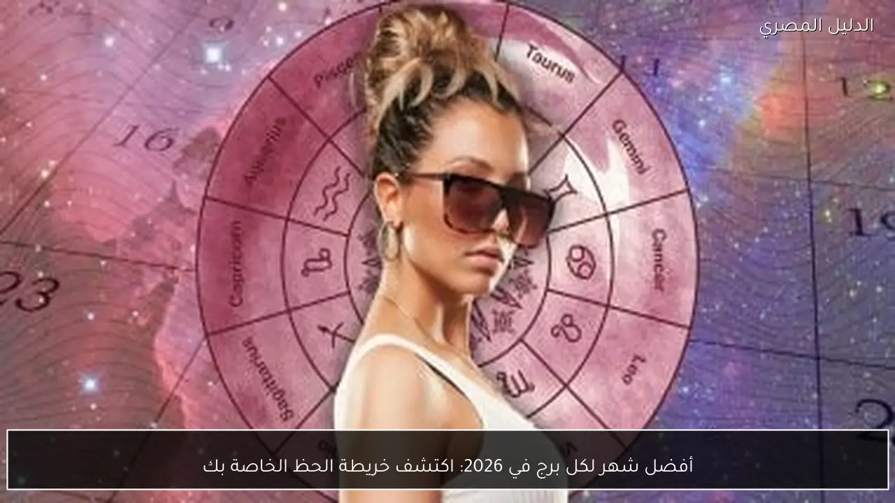 أفضل شهر لكل برج في 2026: اكتشف خريطة الحظ الخاصة بك