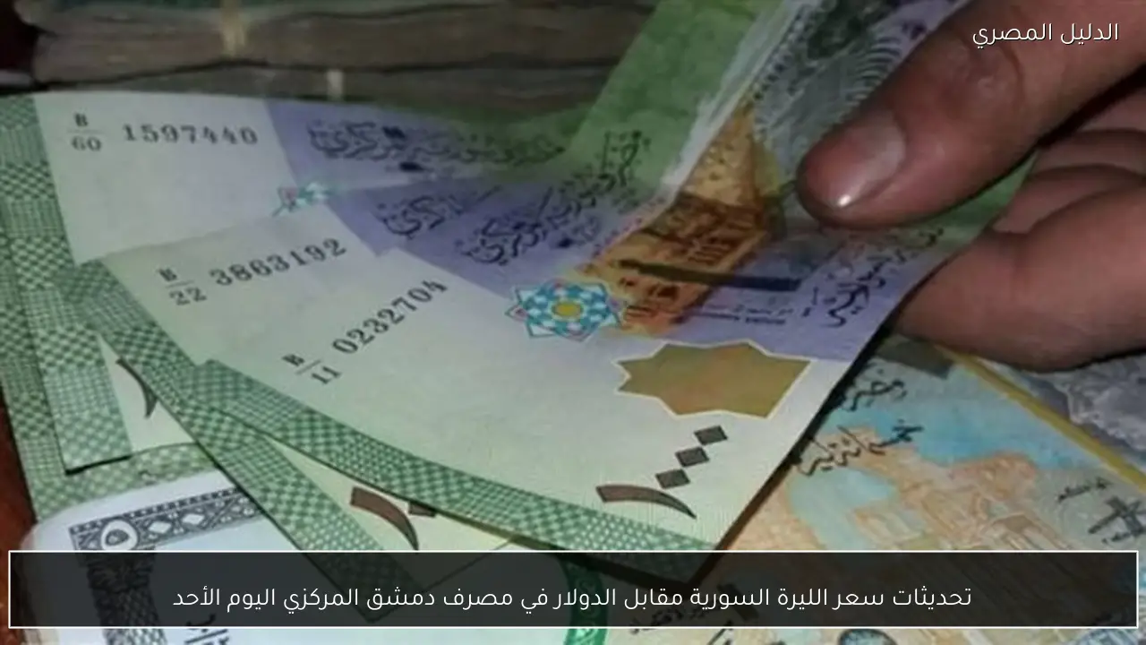 تحديثات سعر الليرة السورية مقابل الدولار في مصرف دمشق المركزي اليوم الأحد