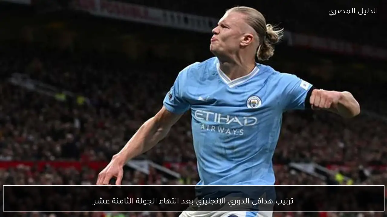 ترتيب هدافي الدوري الإنجليزي بعد انتهاء الجولة الثامنة عشر