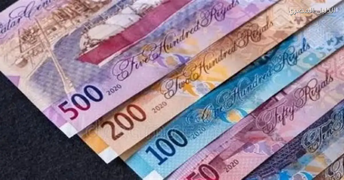 سعر الريال القطري يشهد استقراراً أمام الجنيه في البنك المركزي اليوم السبت 27 ديسمبر 2025