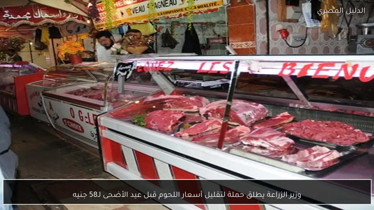 وزير الزراعة يطلق حملة لتقليل أسعار اللحوم قبل عيد الأضحى لـ58 جنيه