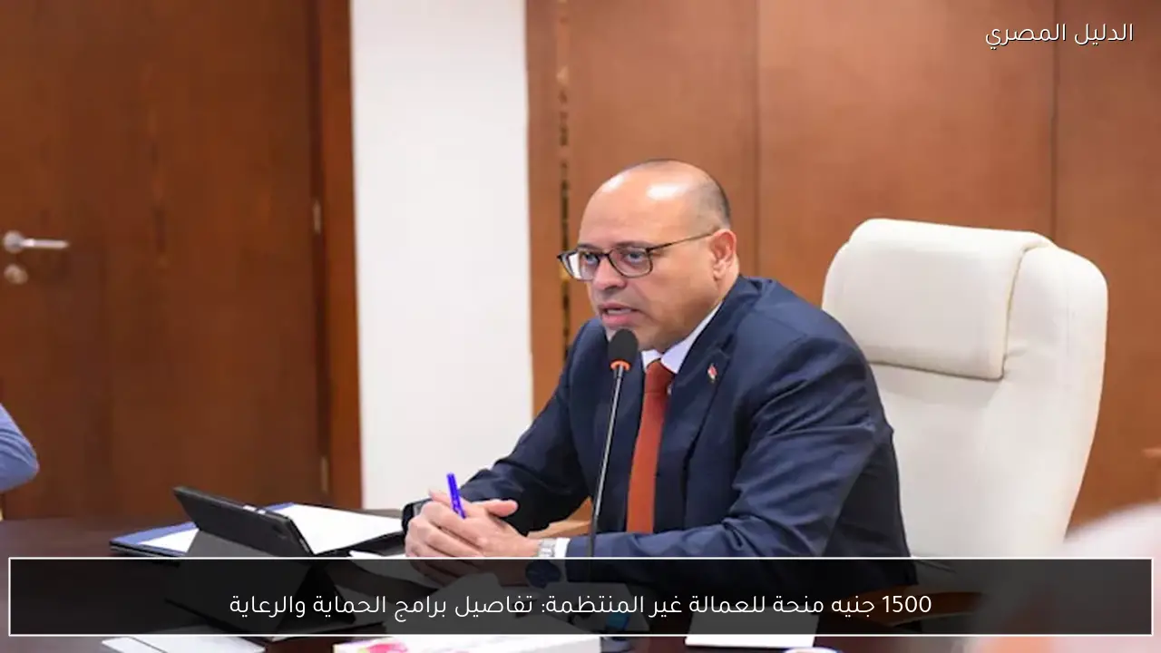 1500 جنيه منحة للعمالة غير المنتظمة: تفاصيل برامج الحماية والرعاية