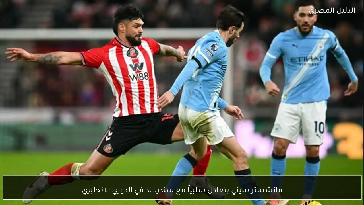 مانشستر سيتي يتعادل سلبياً مع سندرلاند في الدوري الإنجليزي