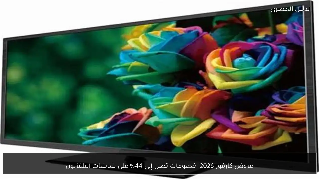 عروض كارفور 2026: خصومات تصل إلى 44% على شاشات التلفزيون
