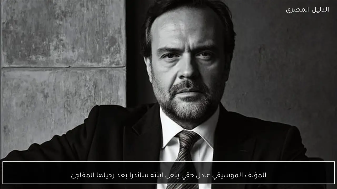 المؤلف الموسيقي عادل حقي ينعى ابنته ساندرا بعد رحيلها المفاجئ