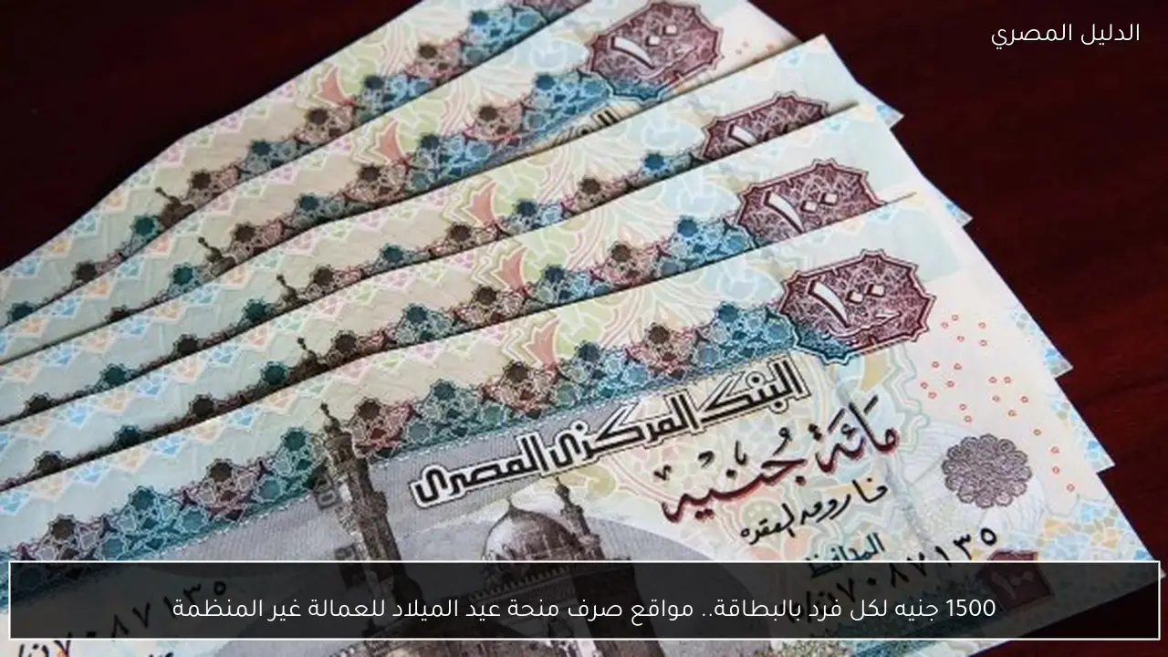 1500 جنيه لكل فرد بالبطاقة.. مواقع صرف منحة عيد الميلاد للعمالة غير المنظمة