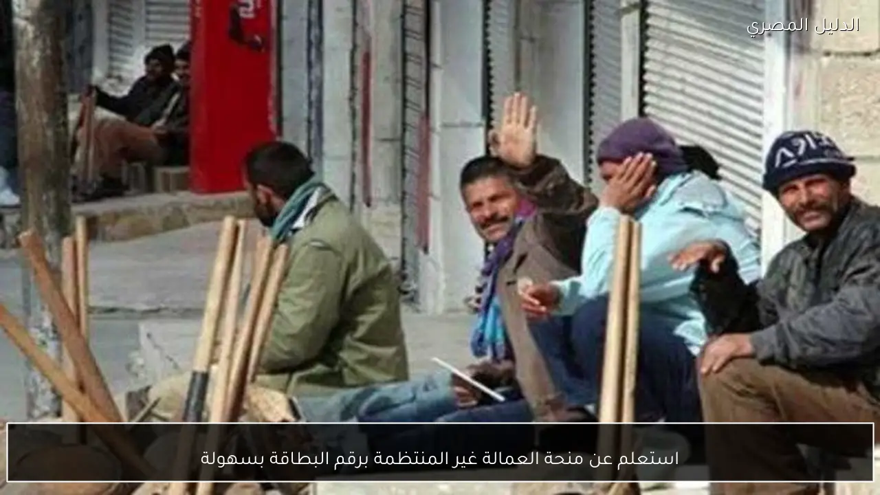 استعلم عن منحة العمالة غير المنتظمة برقم البطاقة بسهولة