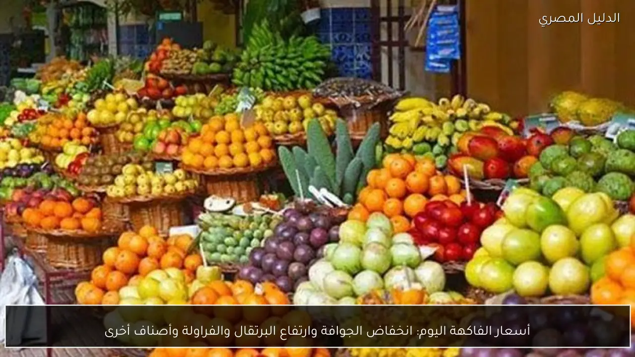 أسعار الفاكهة اليوم: انخفاض الجوافة وارتفاع البرتقال والفراولة وأصناف أخرى