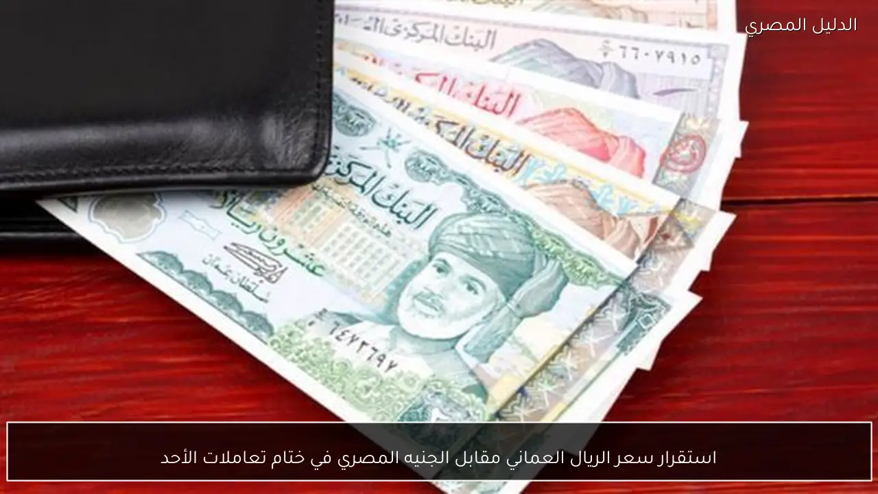 استقرار سعر الريال العماني مقابل الجنيه المصري في ختام تعاملات الأحد