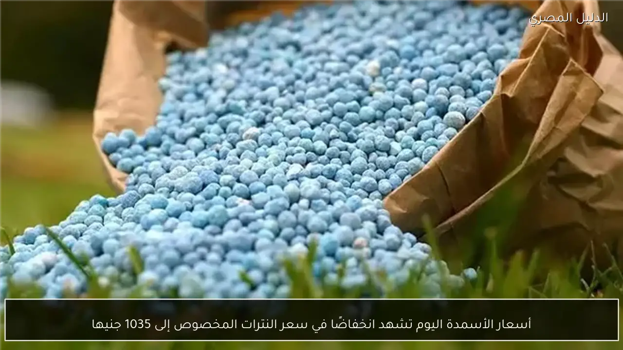 أسعار الأسمدة اليوم تشهد انخفاضًا في سعر النترات المخصوص إلى 1035 جنيها