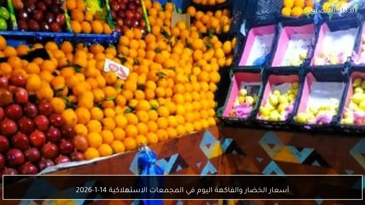 أسعار الخضار والفاكهة اليوم في المجمعات الاستهلاكية 14-1-2026