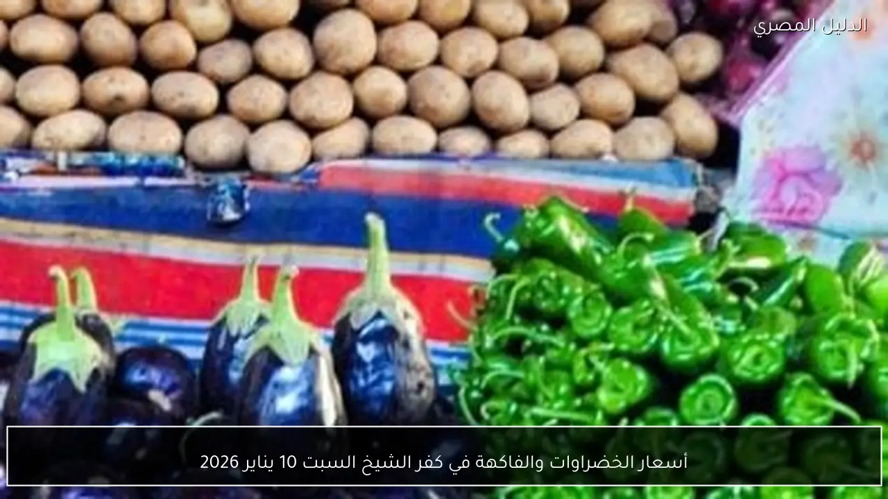 أسعار الخضراوات والفاكهة في كفر الشيخ السبت 10 يناير 2026