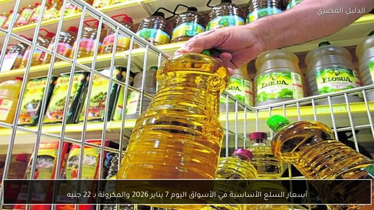 أسعار السلع الأساسية في الأسواق اليوم 7 يناير 2026 والمكرونة بـ 22 جنيه