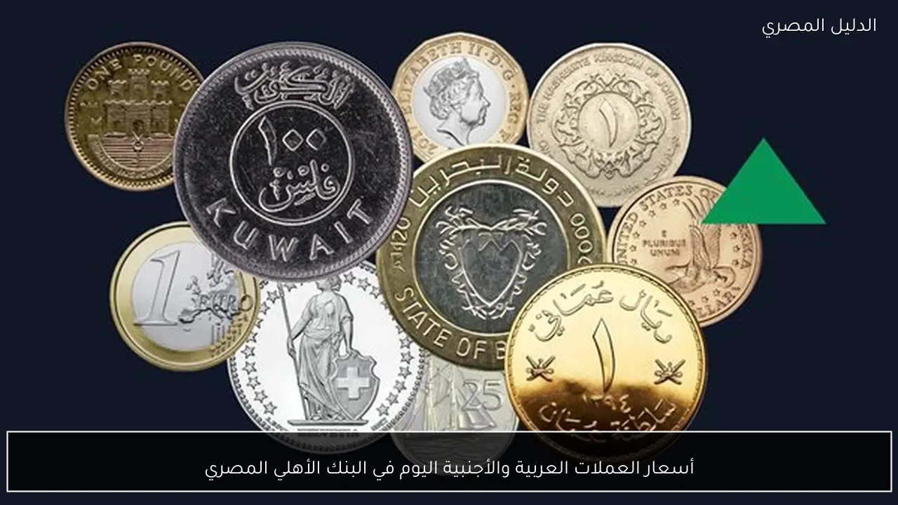 أسعار العملات العربية والأجنبية اليوم في البنك الأهلي المصري