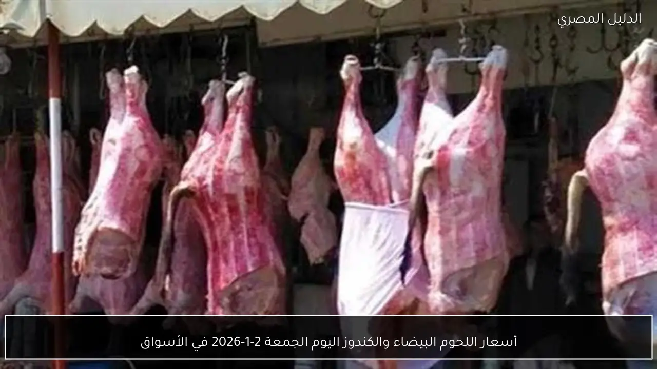 أسعار اللحوم البيضاء والكندوز اليوم الجمعة 2-1-2026 في الأسواق
