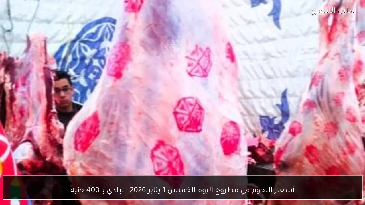 أسعار اللحوم في مطروح اليوم الخميس 1 يناير 2026: البلدي بـ 400 جنيه