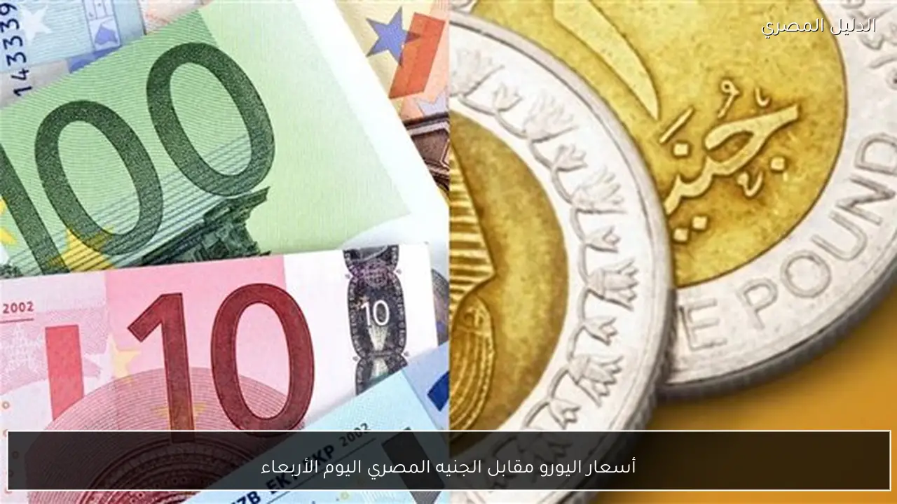أسعار اليورو مقابل الجنيه المصري اليوم الأربعاء