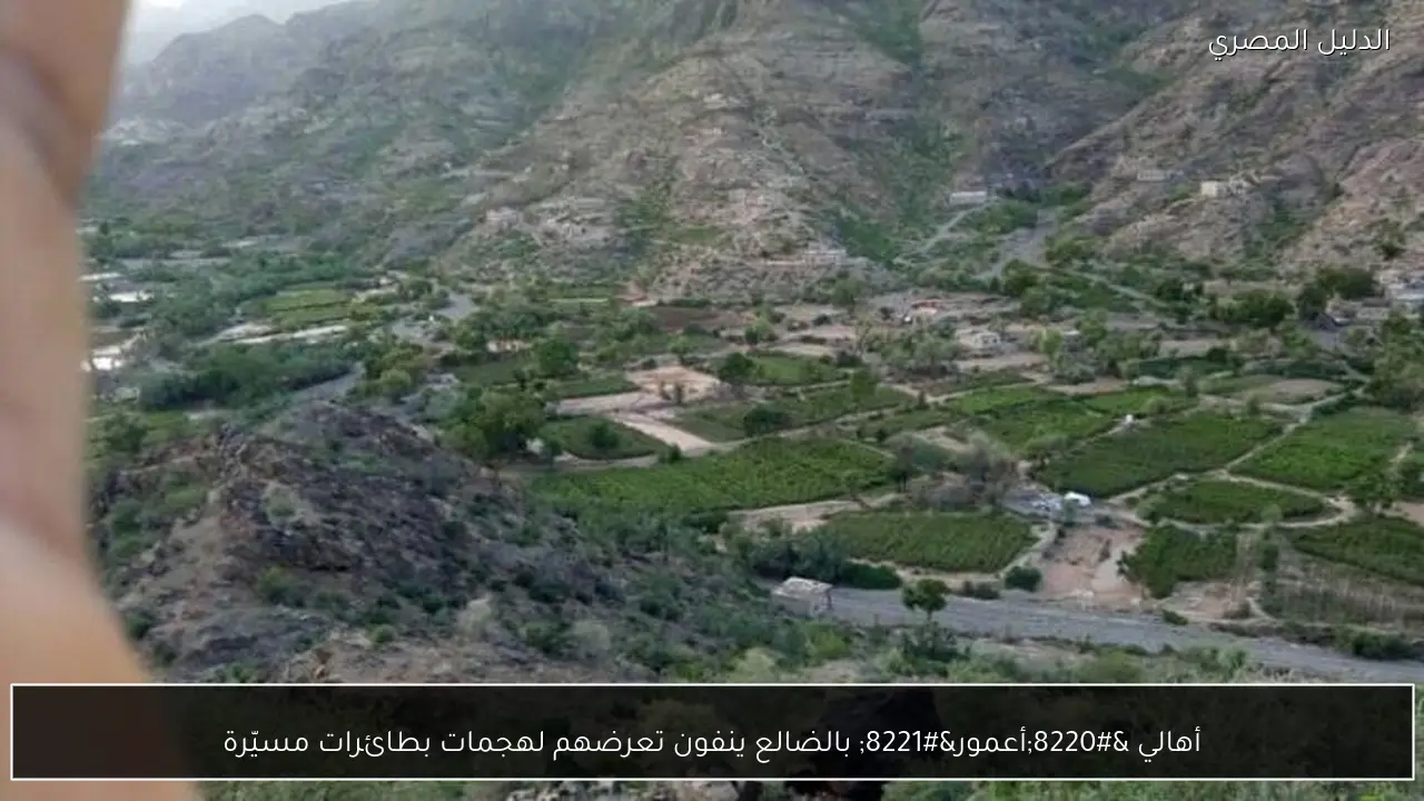 أهالي “أعمور” بالضالع ينفون تعرضهم لهجمات بطائرات مسيّرة