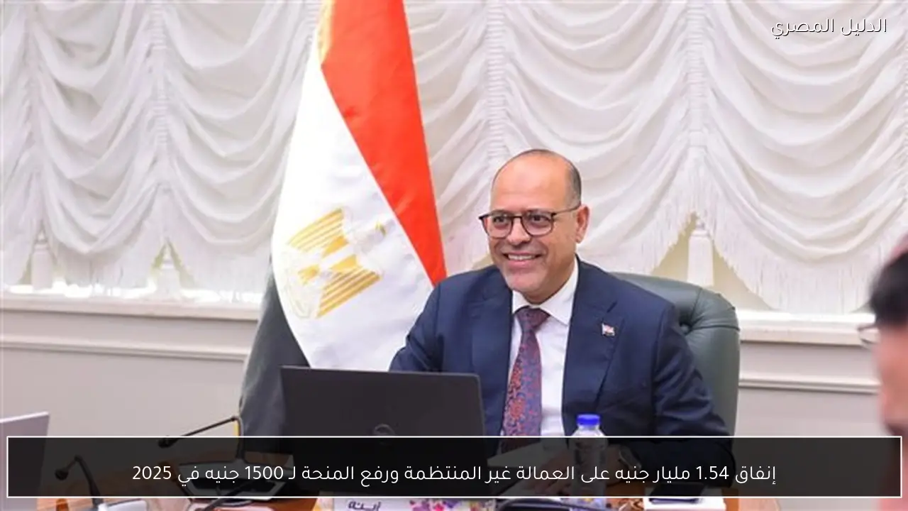 إنفاق 1.54 مليار جنيه على العمالة غير المنتظمة ورفع المنحة لـ 1500 جنيه في 2025