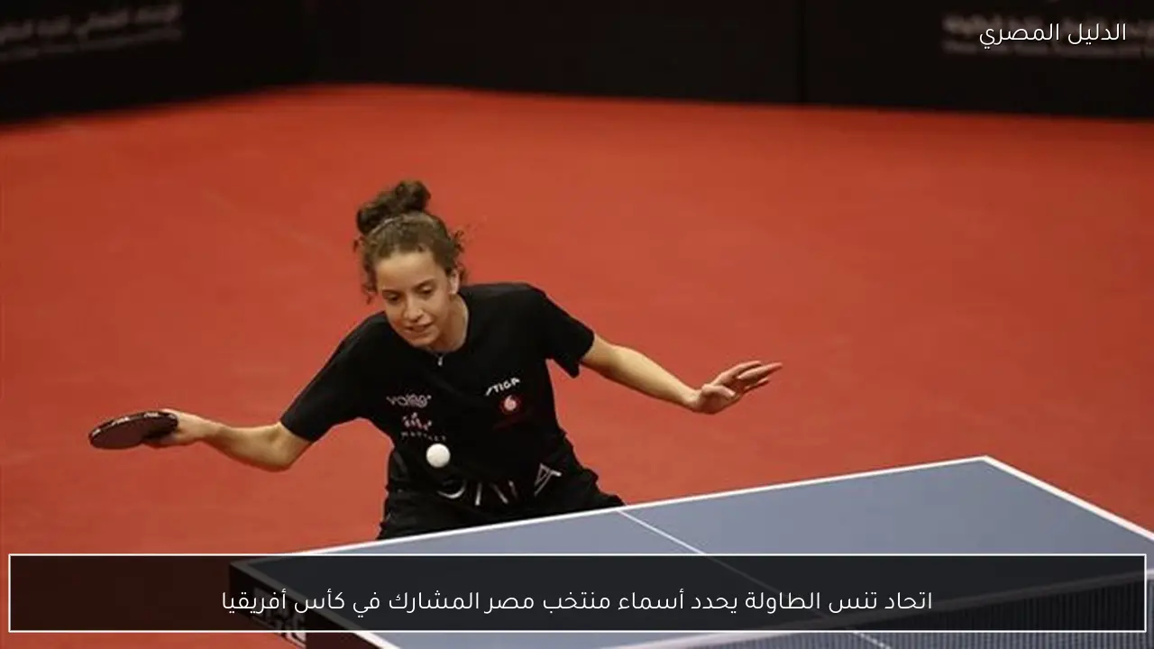 اتحاد تنس الطاولة يحدد أسماء منتخب مصر المشارك في كأس أفريقيا