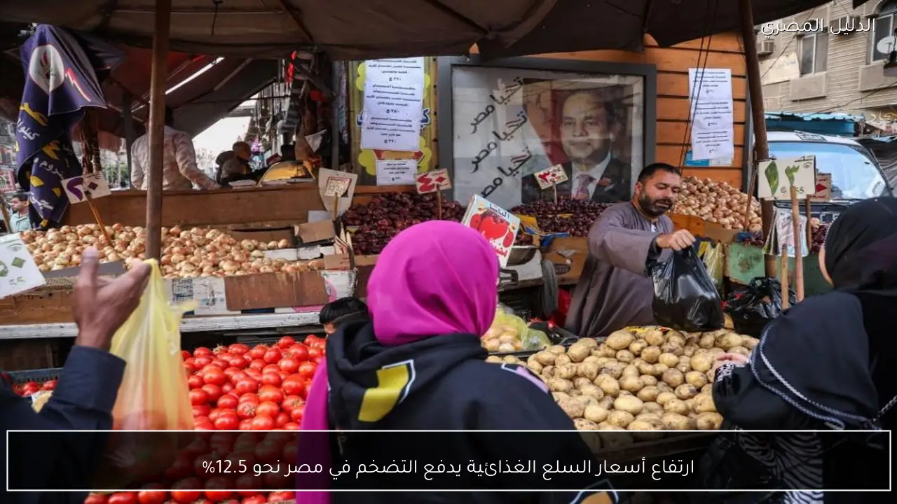 ارتفاع أسعار السلع الغذائية يدفع التضخم في مصر نحو 12.5%