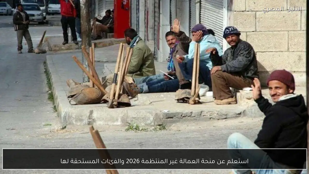 استعلم عن منحة العمالة غير المنتظمة 2026 والفئات المستحقة لها