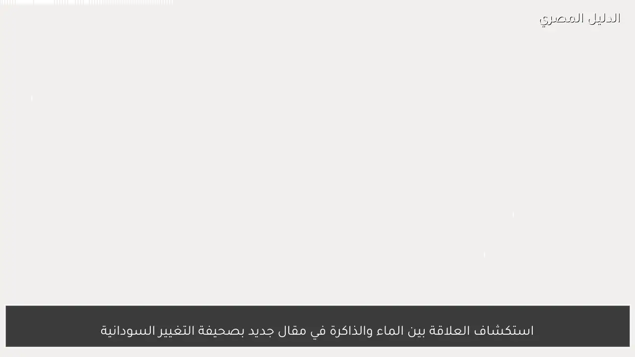استكشاف العلاقة بين الماء والذاكرة في مقال جديد بصحيفة التغيير السودانية