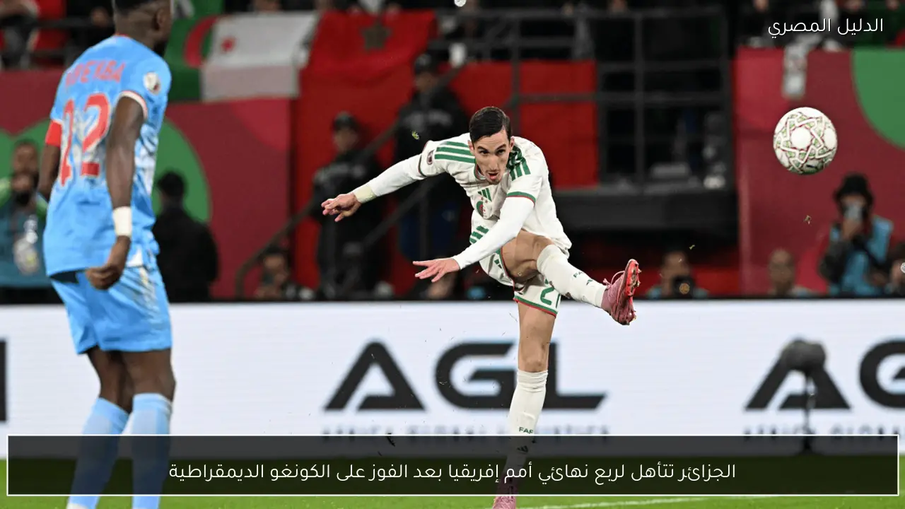 الجزائر تتأهل لربع نهائي أمم إفريقيا بعد الفوز على الكونغو الديمقراطية