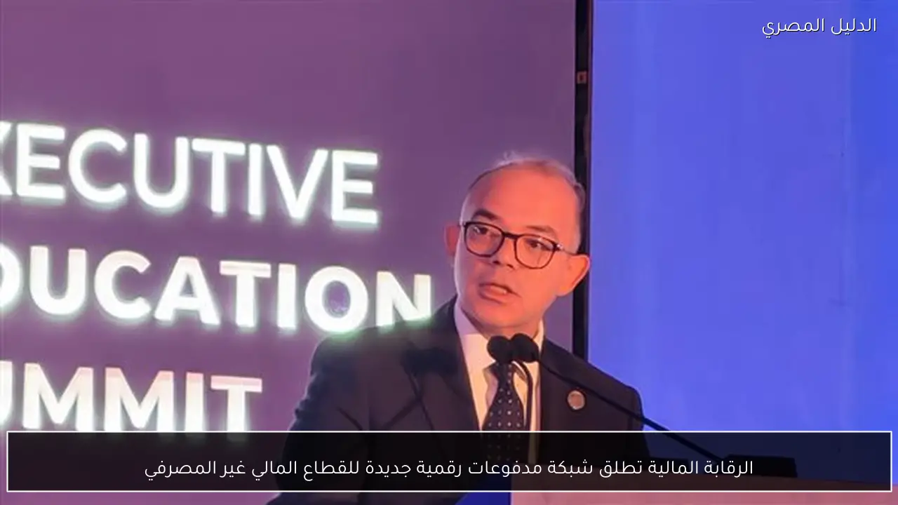 الرقابة المالية تطلق شبكة مدفوعات رقمية جديدة للقطاع المالي غير المصرفي