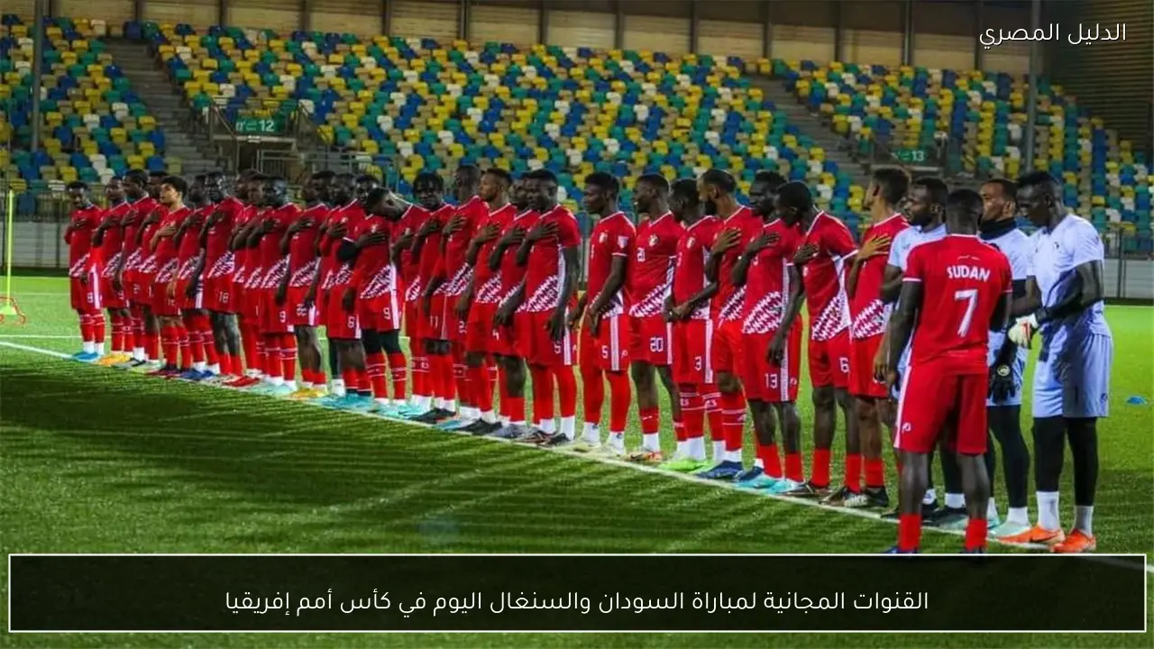 القنوات المجانية لمباراة السودان والسنغال اليوم في كأس أمم إفريقيا