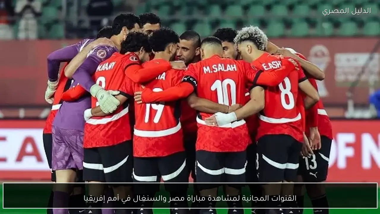 القنوات المجانية لمشاهدة مباراة مصر والسنغال في أمم إفريقيا