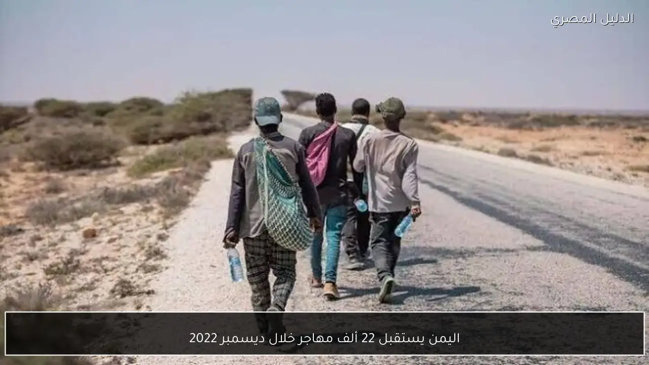 اليمن يستقبل 22 ألف مهاجر خلال ديسمبر 2022