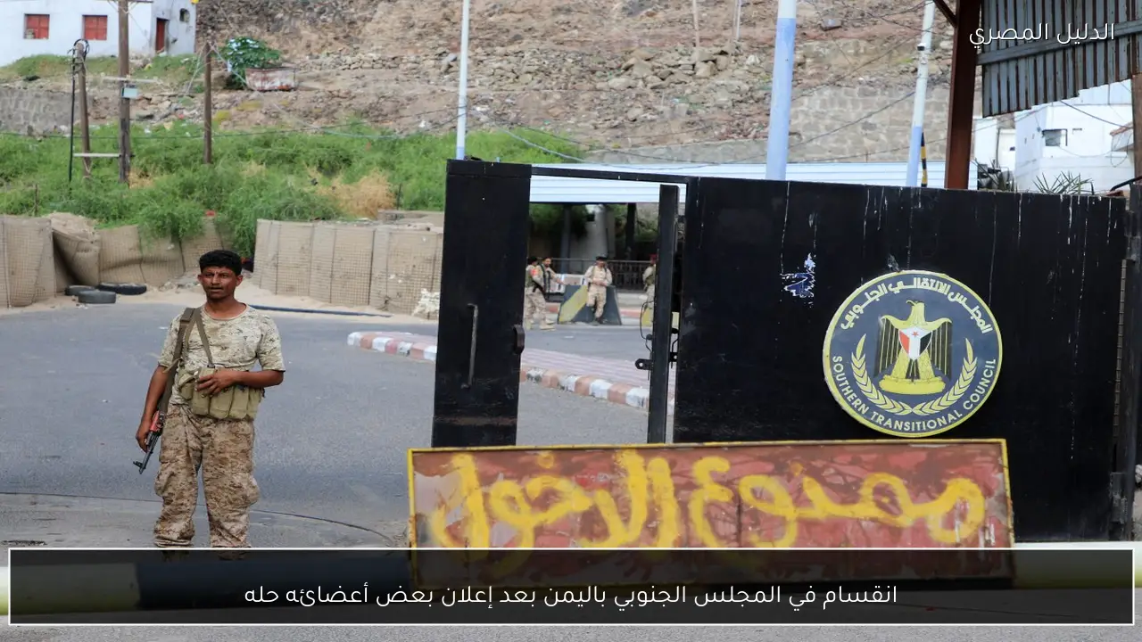 انقسام في المجلس الجنوبي باليمن بعد إعلان بعض أعضائه حله