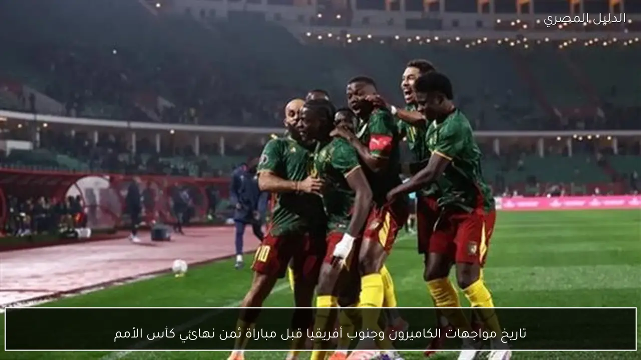 تاريخ مواجهات الكاميرون وجنوب أفريقيا قبل مباراة ثمن نهائي كأس الأمم