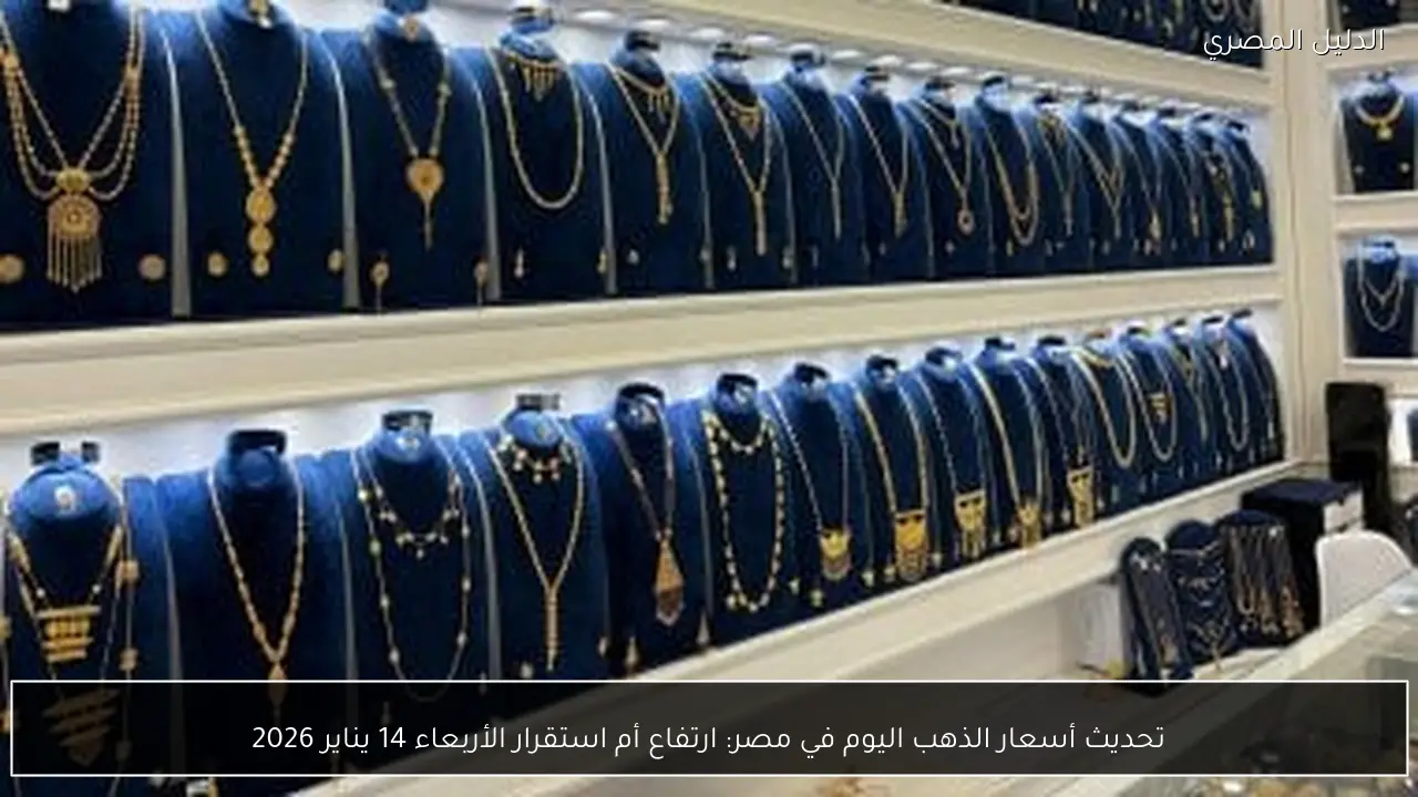 تحديث أسعار الذهب اليوم في مصر: ارتفاع أم استقرار الأربعاء 14 يناير 2026
