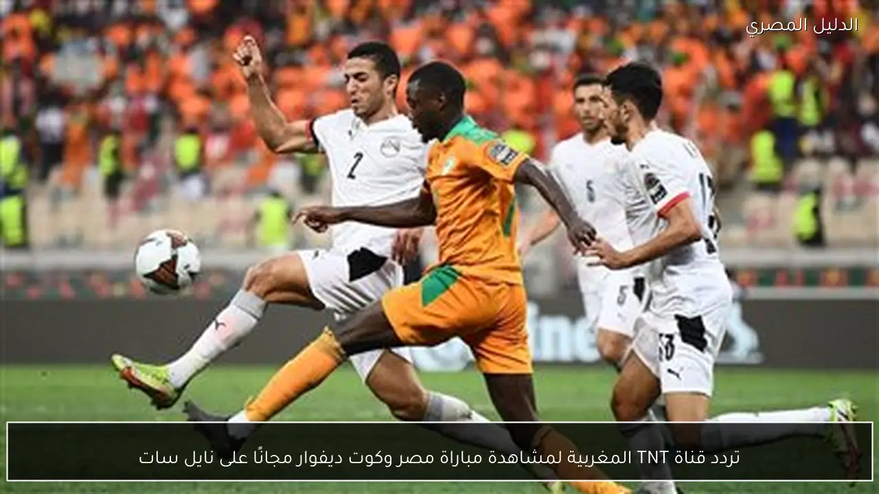 تردد قناة TNT المغربية لمشاهدة مباراة مصر وكوت ديفوار مجانًا على نايل سات