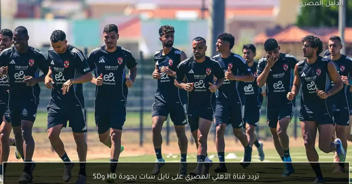 تردد قناة الأهلي المصري على نايل سات بجودة HD وSD